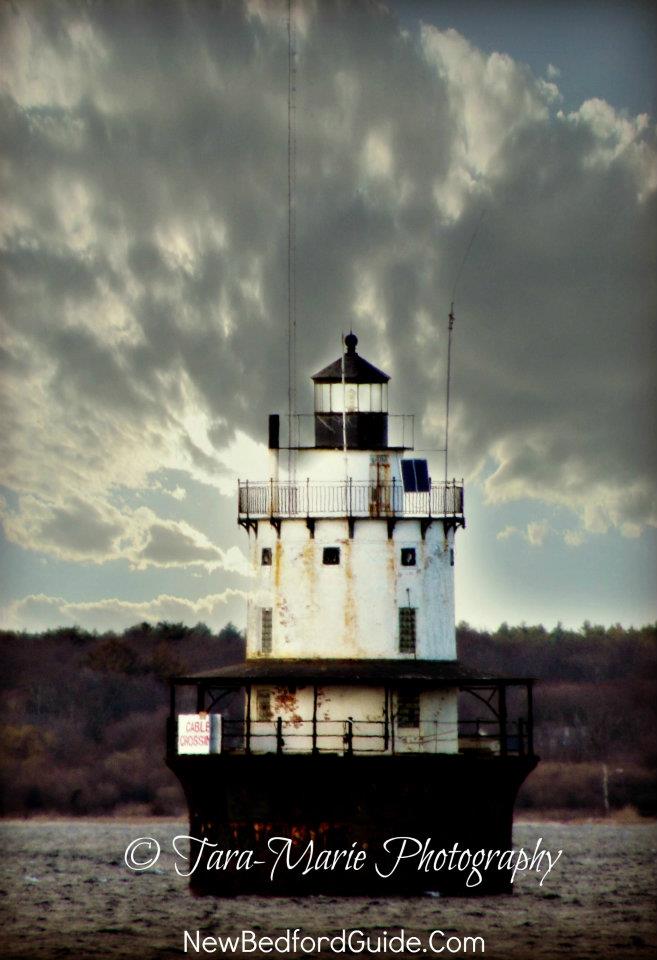 Butler's Flat lighthouse in New Bedford