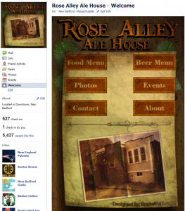 Rose Alley Ale House Facebook Page