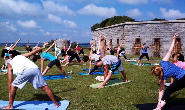 Sunset Yoga Fort Taber New Bedford