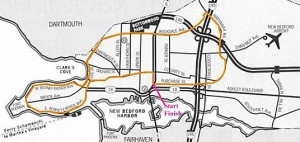 New Bedford Half Marathon Course Map