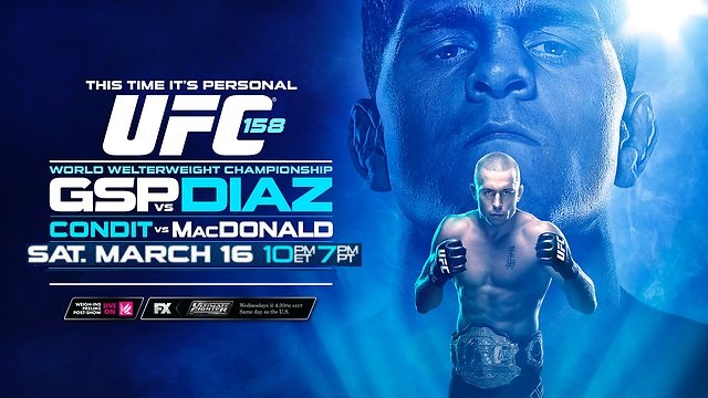 UFC 158: Georges St. Pierre vs Nick Diaz Preview & Results! the-158-poster
