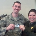 Karissa with Air Force member NPS featured