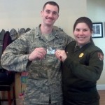 Karissa with Air Force member NPS photo