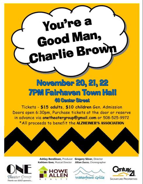 ONE Theater Group to feature You're a Good Man, Charlie Brown