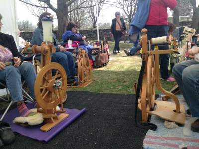 1850s ladies Host Fiber Day event on Saturday, August 1st.