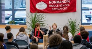 Holocaust Survivor Speaks with Normandin Middle School students