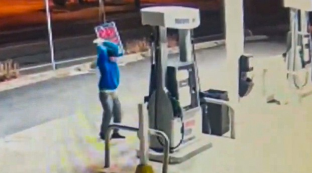 Fall River man charged after caught on camera destroying Tiverton gas station